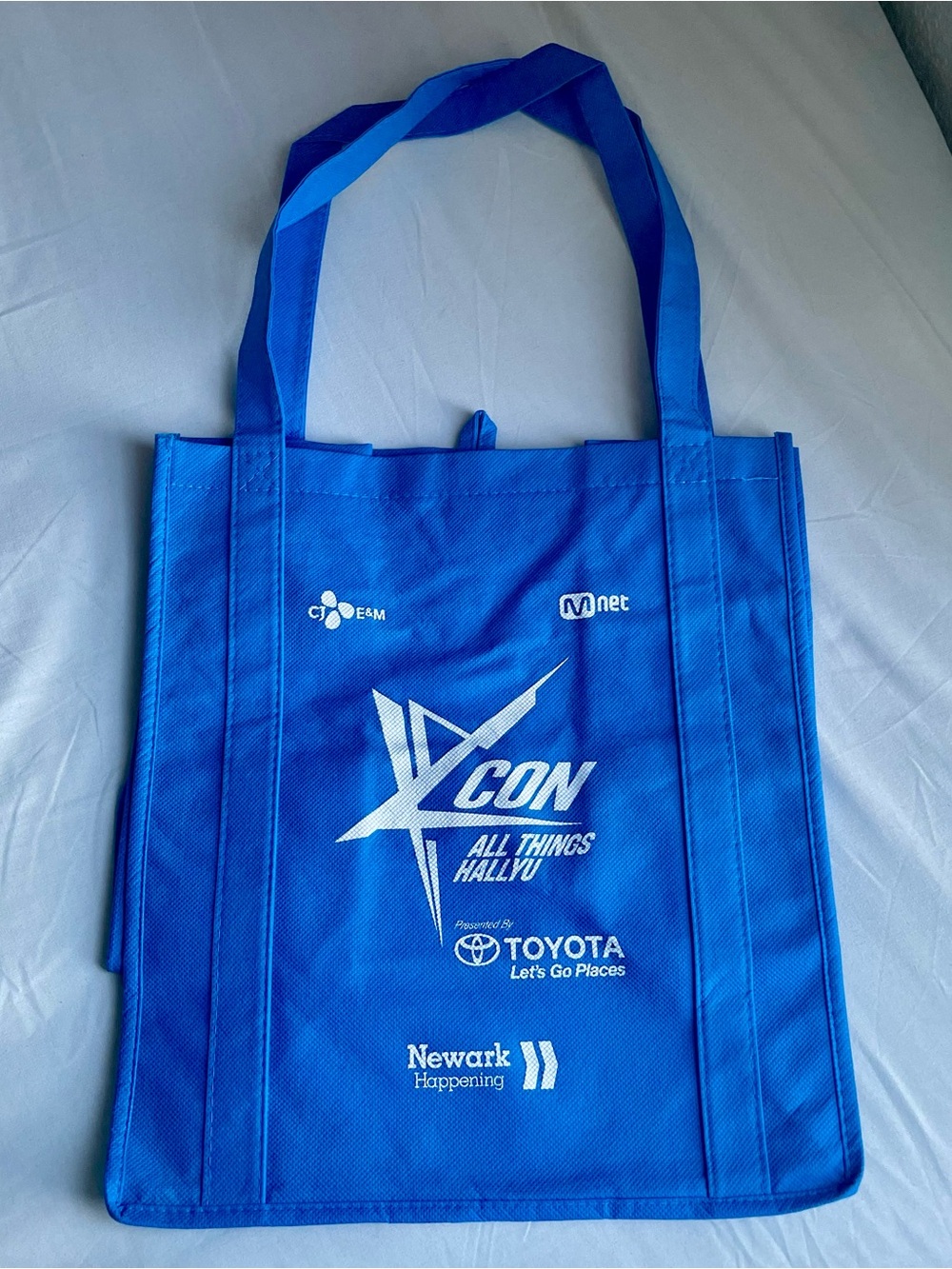 KCON 2016 Blue Reusable Tote Bag by All Things Hallyu